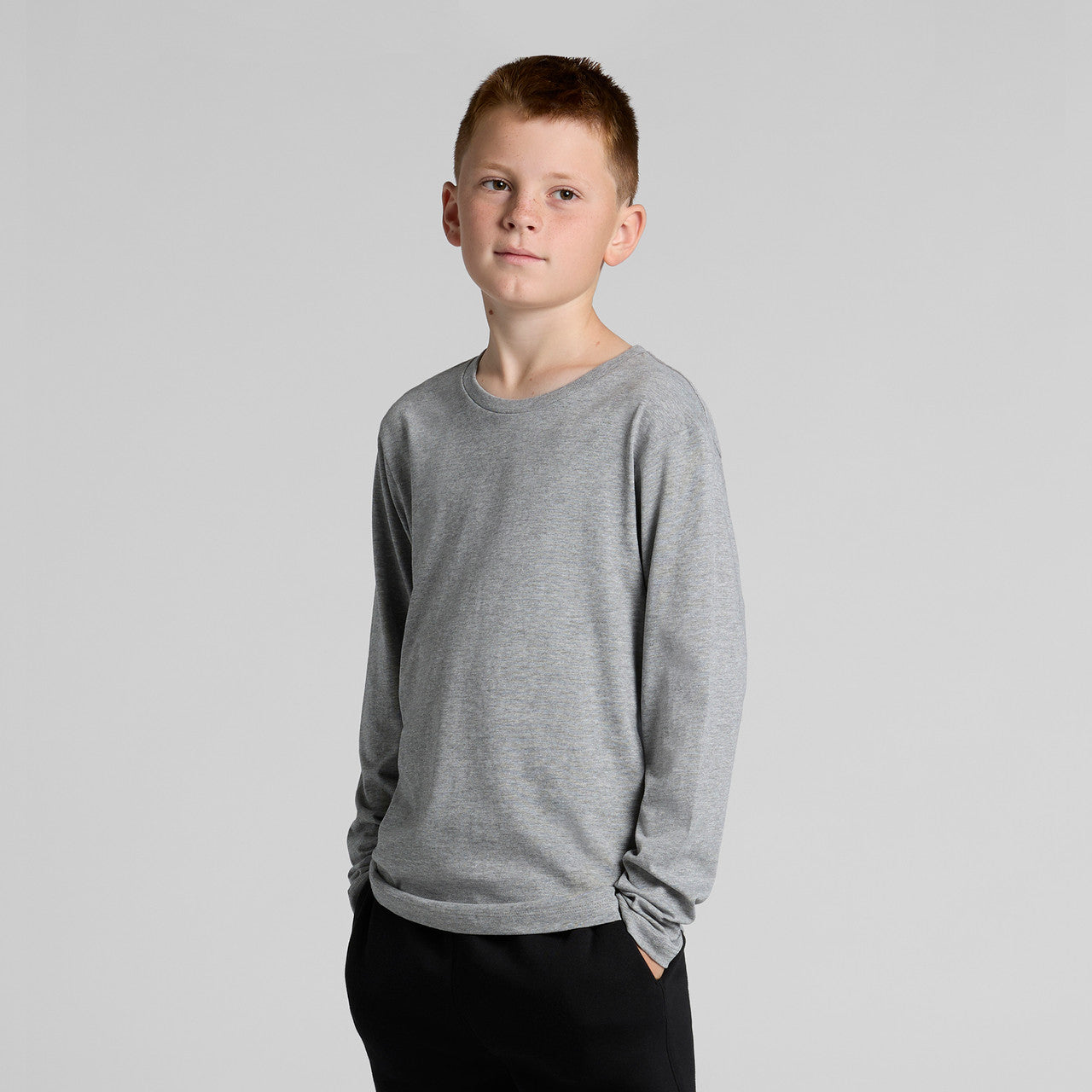 Youth Staple L/S Tee Back