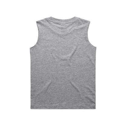 Kids Barnard Tank Grey Marle - Back