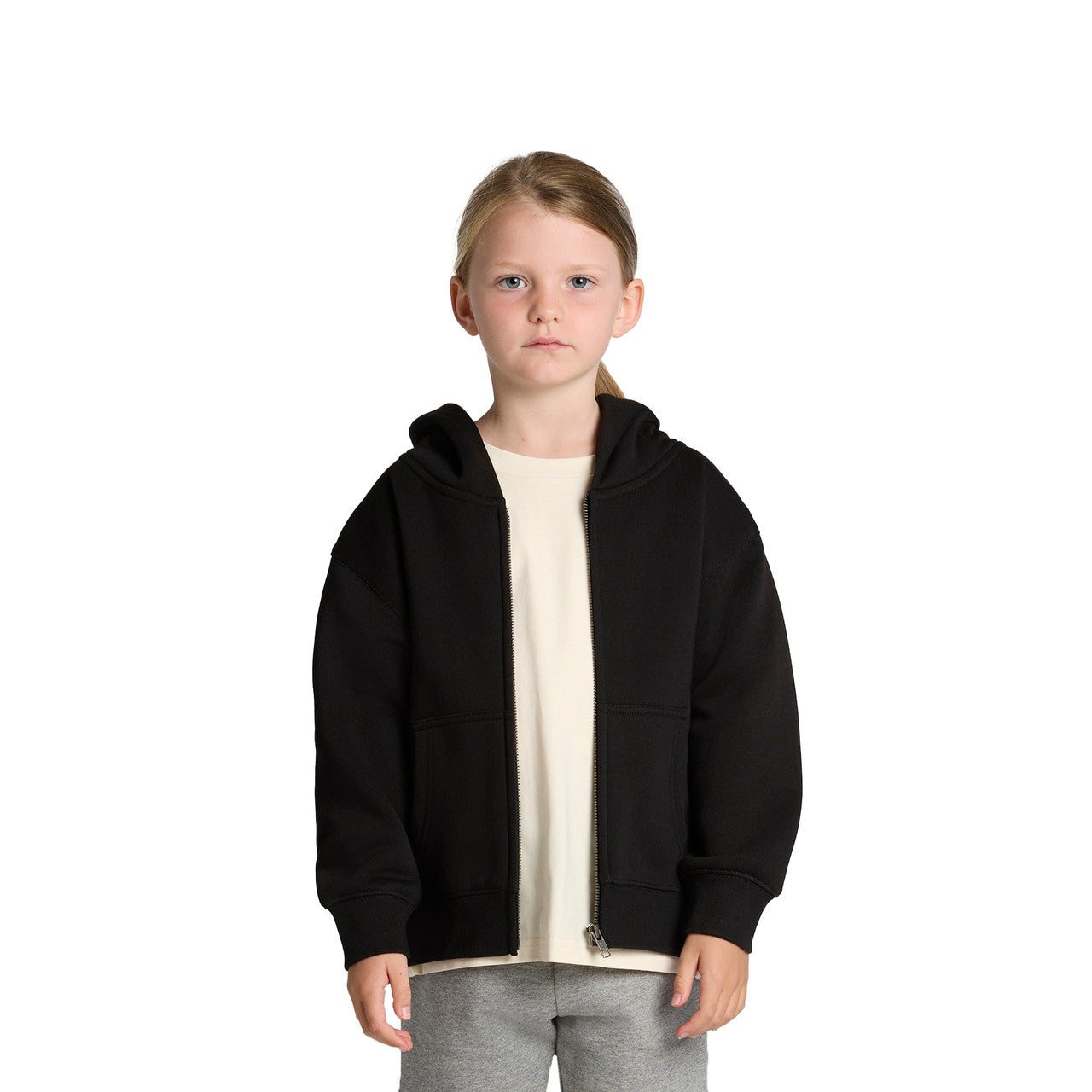 Kids Relax Zip Hood Front