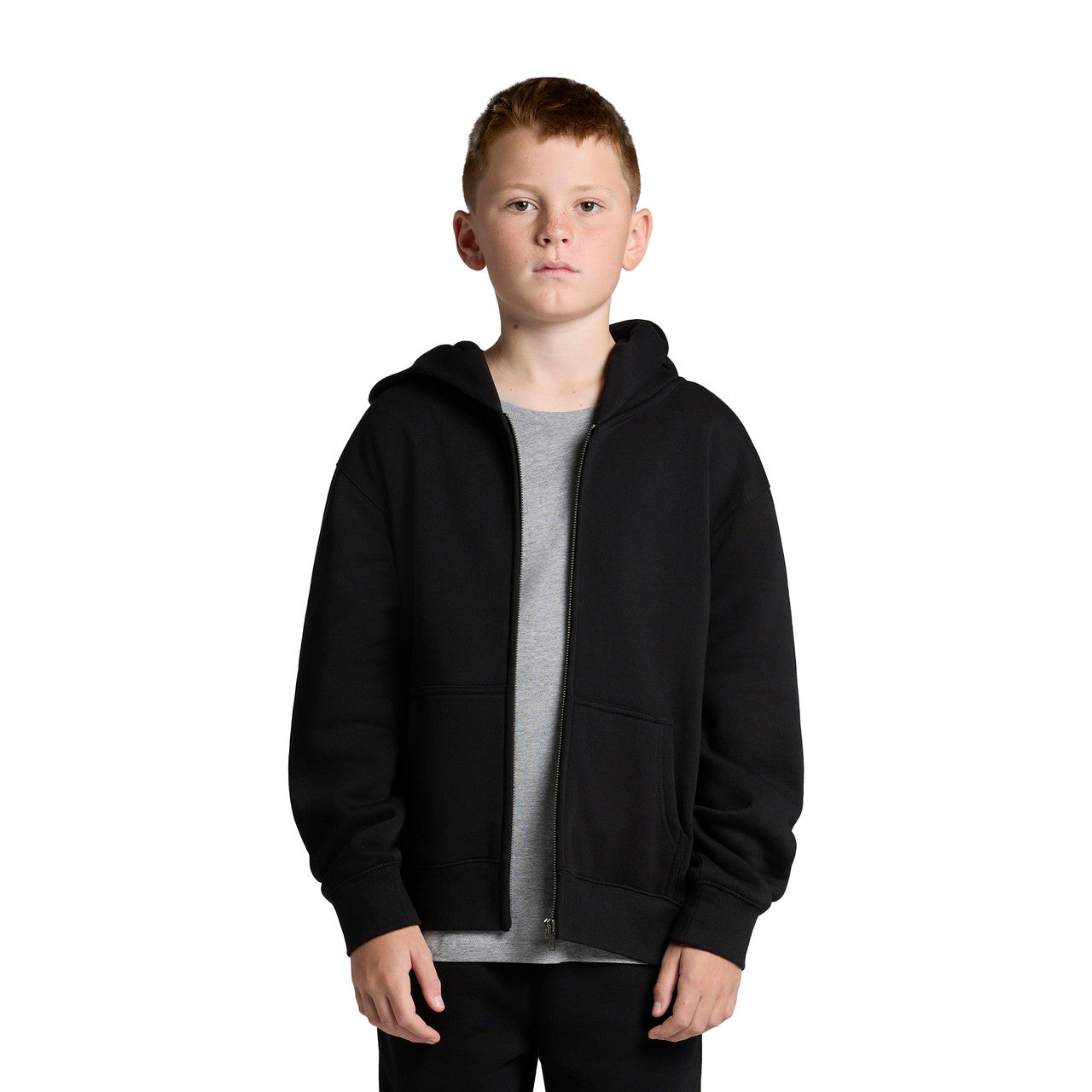 Youth Relax Zip Hood Front