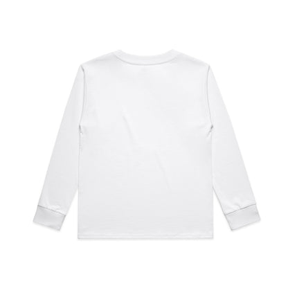 Youth Classic L/S Tee White - Back