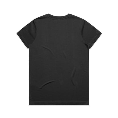Women's Maple Active Tee Black - Back