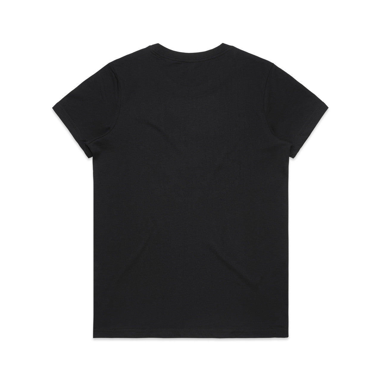 Women's Maple Organic Tee Black - Back