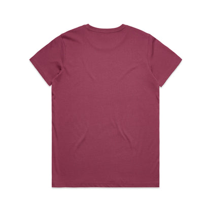 Women's Maple Tee Berry - Back