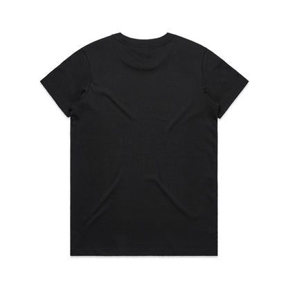 Women's Maple Tee Black - Back