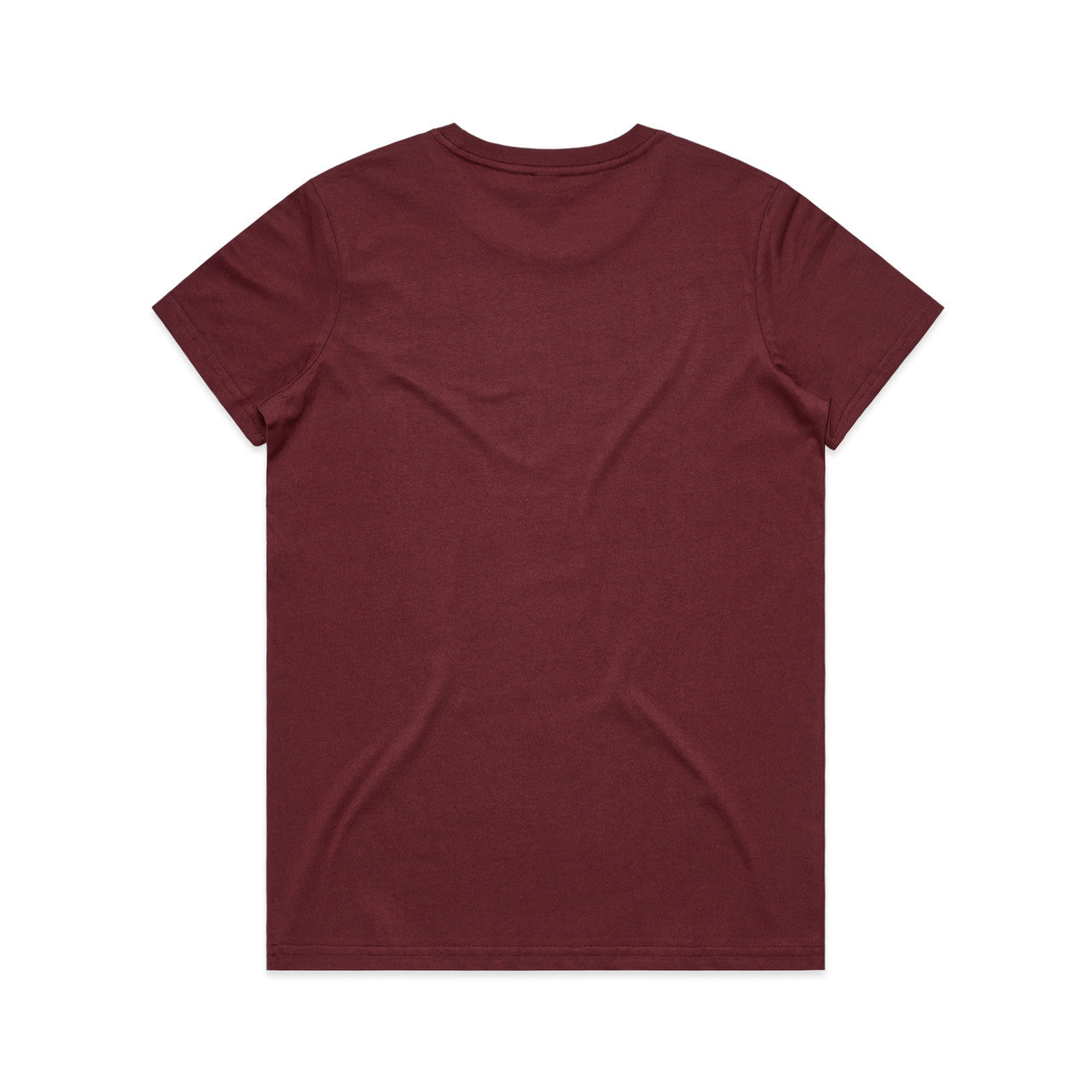 Women's Maple Tee Burgundy - Back