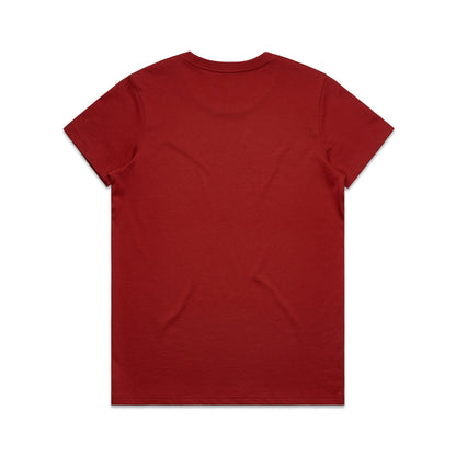 Women's Maple Tee Cardinal - Back