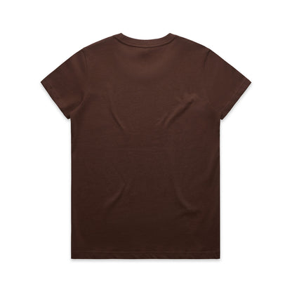 Women's Maple Tee Chestnut - Back
