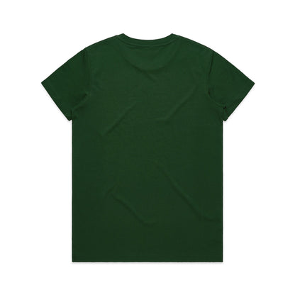 Women's Maple Tee Forest Green - Back