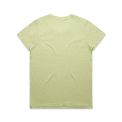 Women's Maple Tee Lime - Back