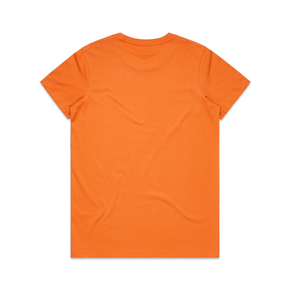 Women's Maple Tee Orange - Back