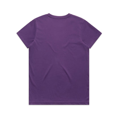 Women's Maple Tee Purple - Back