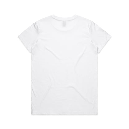 Women's Maple Tee White - Back