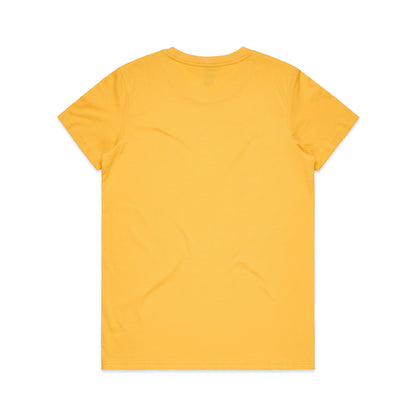 Women's Maple Tee Yellow - Back