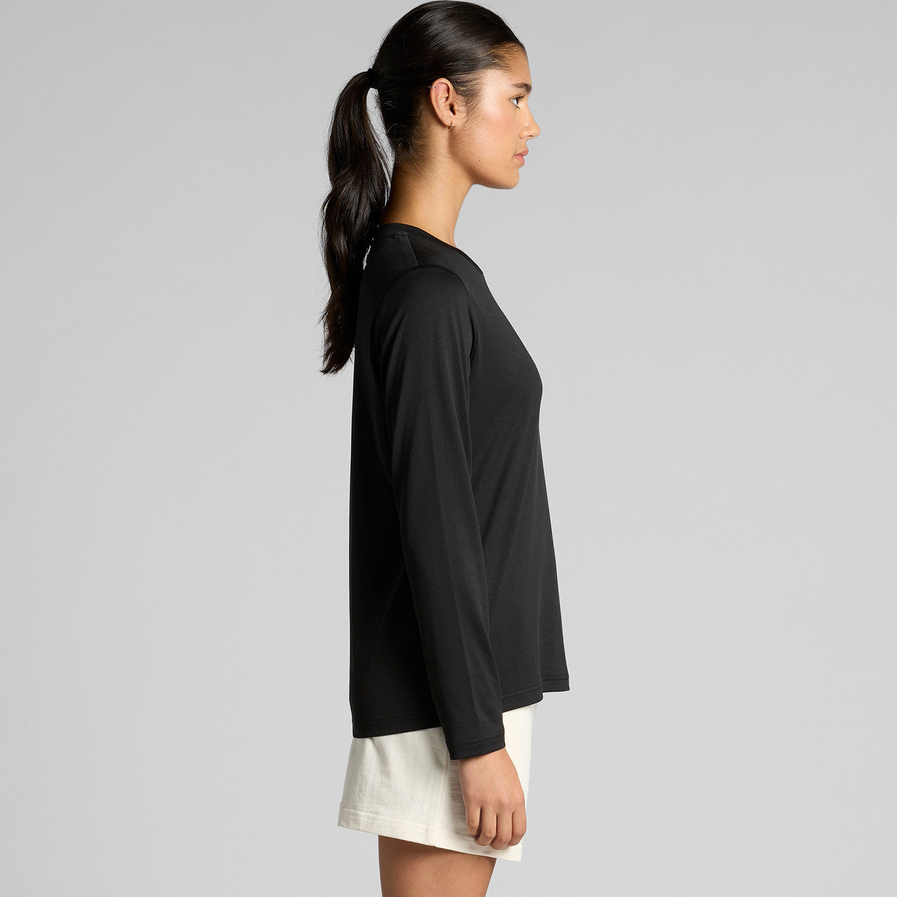 Women's Maple Active L/S Tee Side