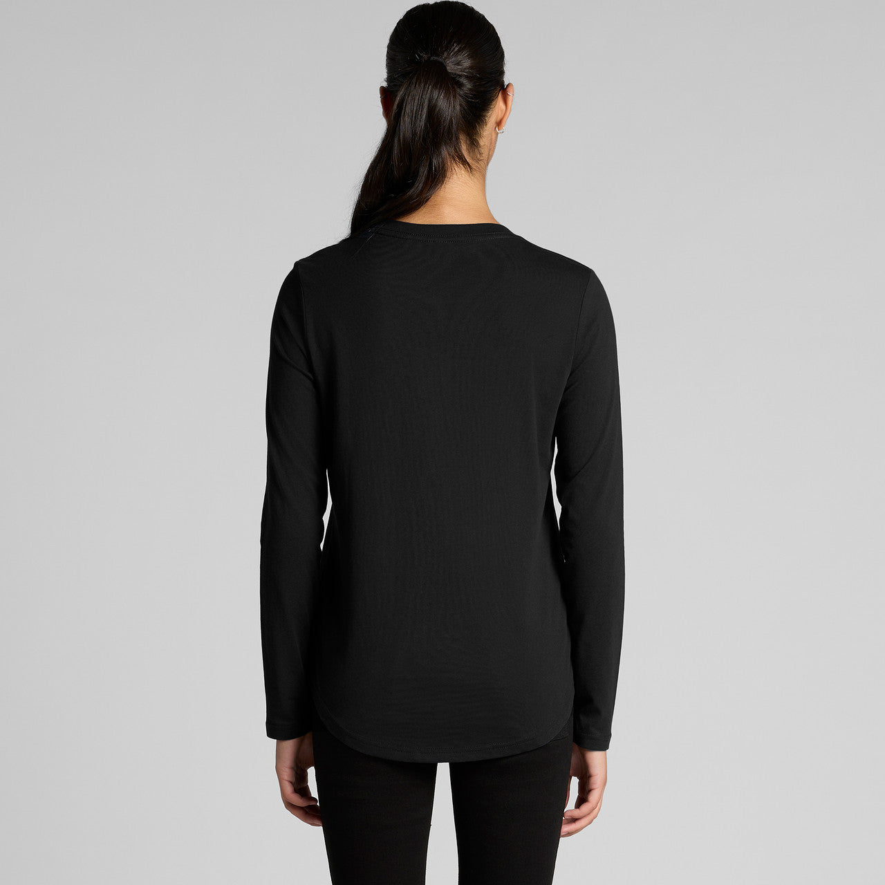 Women's Maple Curve L/S Tee Back