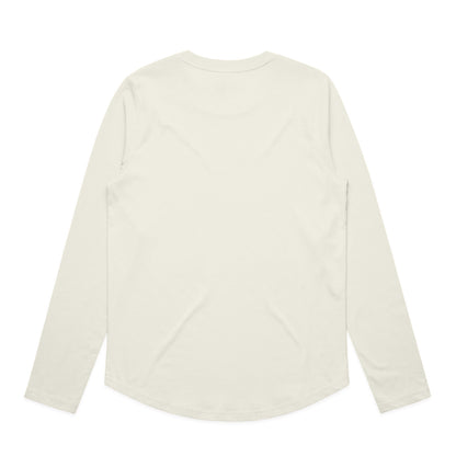 Women's Maple Curve L/S Tee Ecru - Back