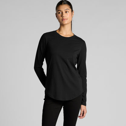 Women's Maple Curve L/S Tee Back