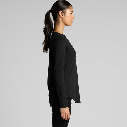 Women's Maple Curve L/S Tee Side