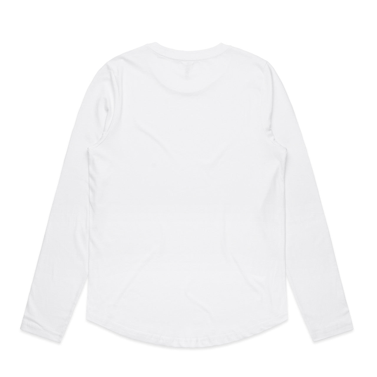 Women's Maple Curve L/S Tee White - Back