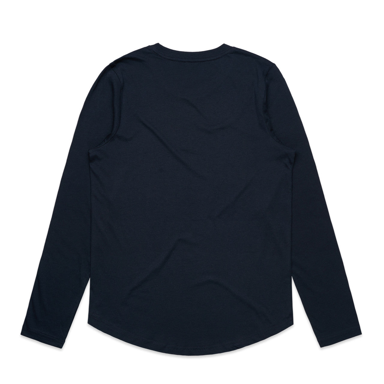 Women's Maple Curve L/S Tee Navy - Back