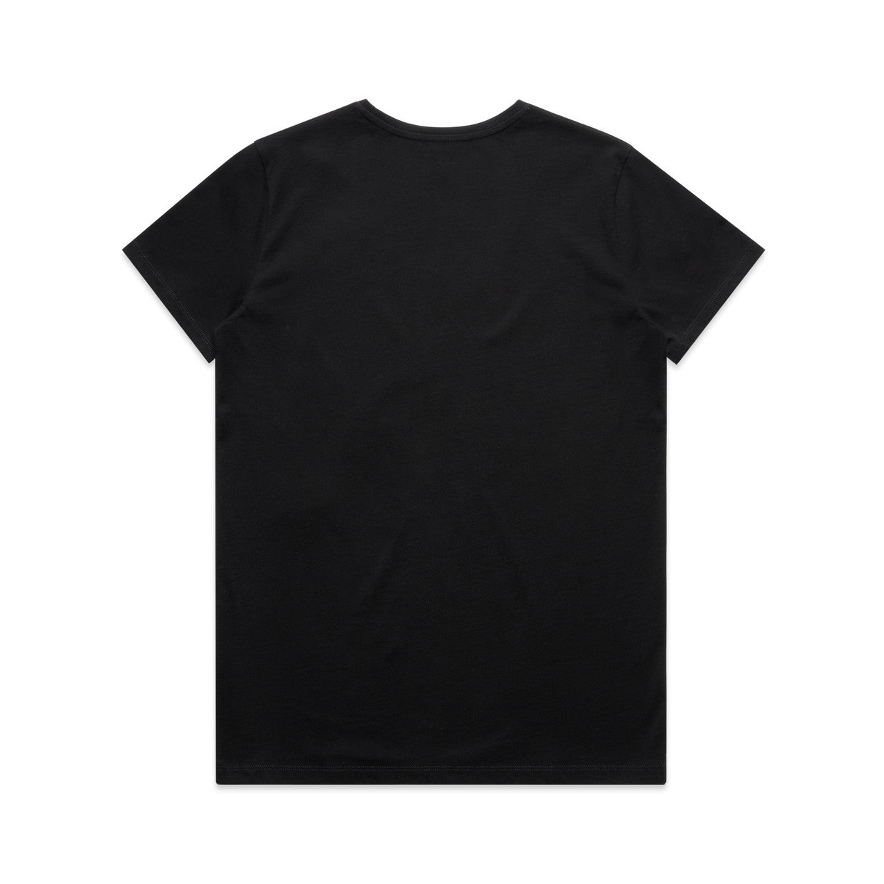 Women's Maple V Neck Tee Black - Back