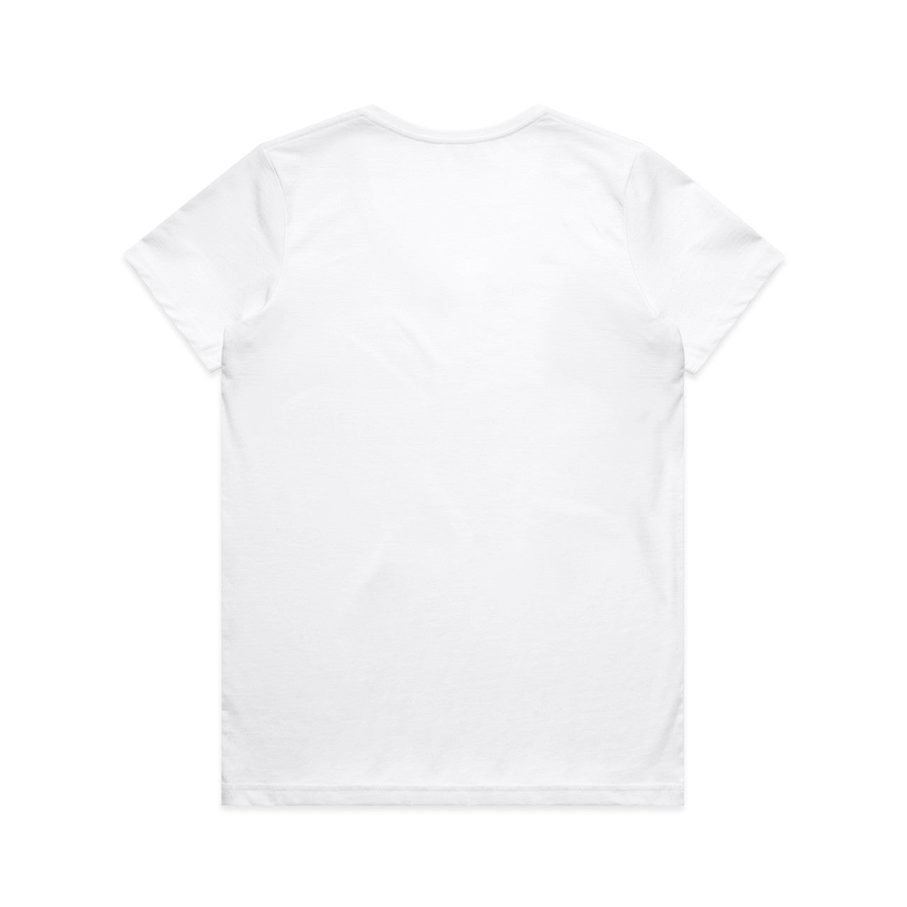 Women's Maple V Neck Tee White - Back