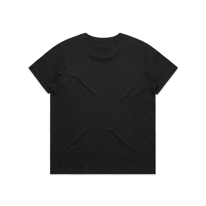 Women's Maple Minus Tee [8cm] Black - Back