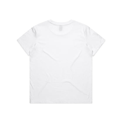 Women's Maple Minus Tee [8cm] White - Back