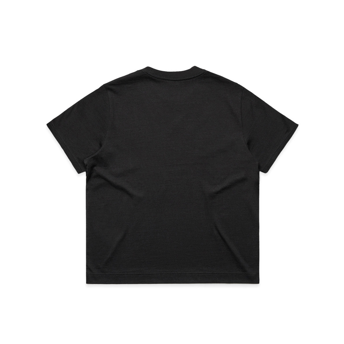 Women's Box Tee Black - Back