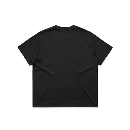 Women's Box Tee Black - Back