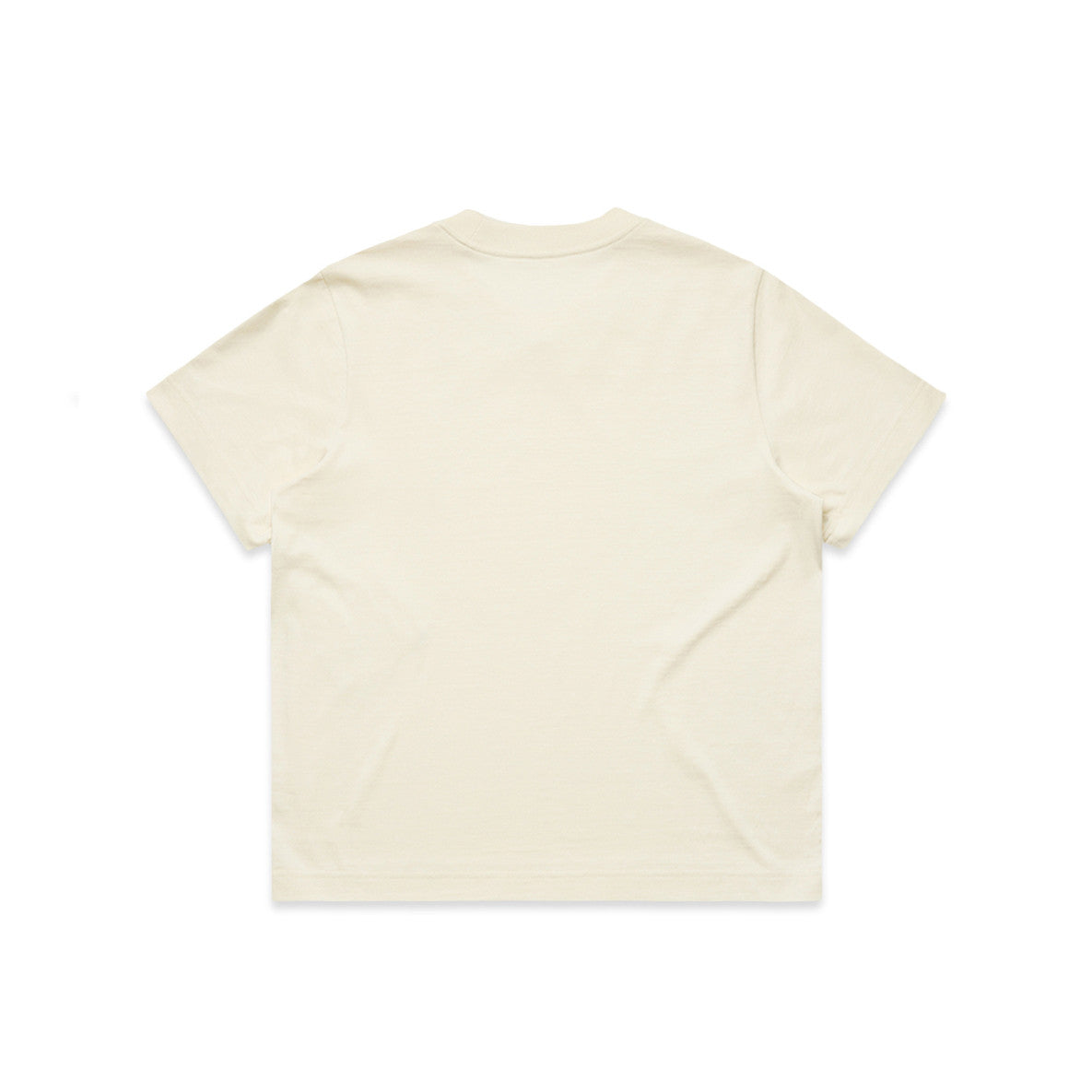 Women's Box Tee Ecru - Back