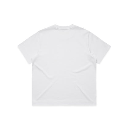 Women's Box Tee White - Back