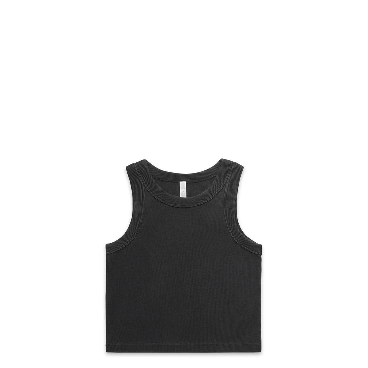 Women's Faded Organic Rib Crop Tank