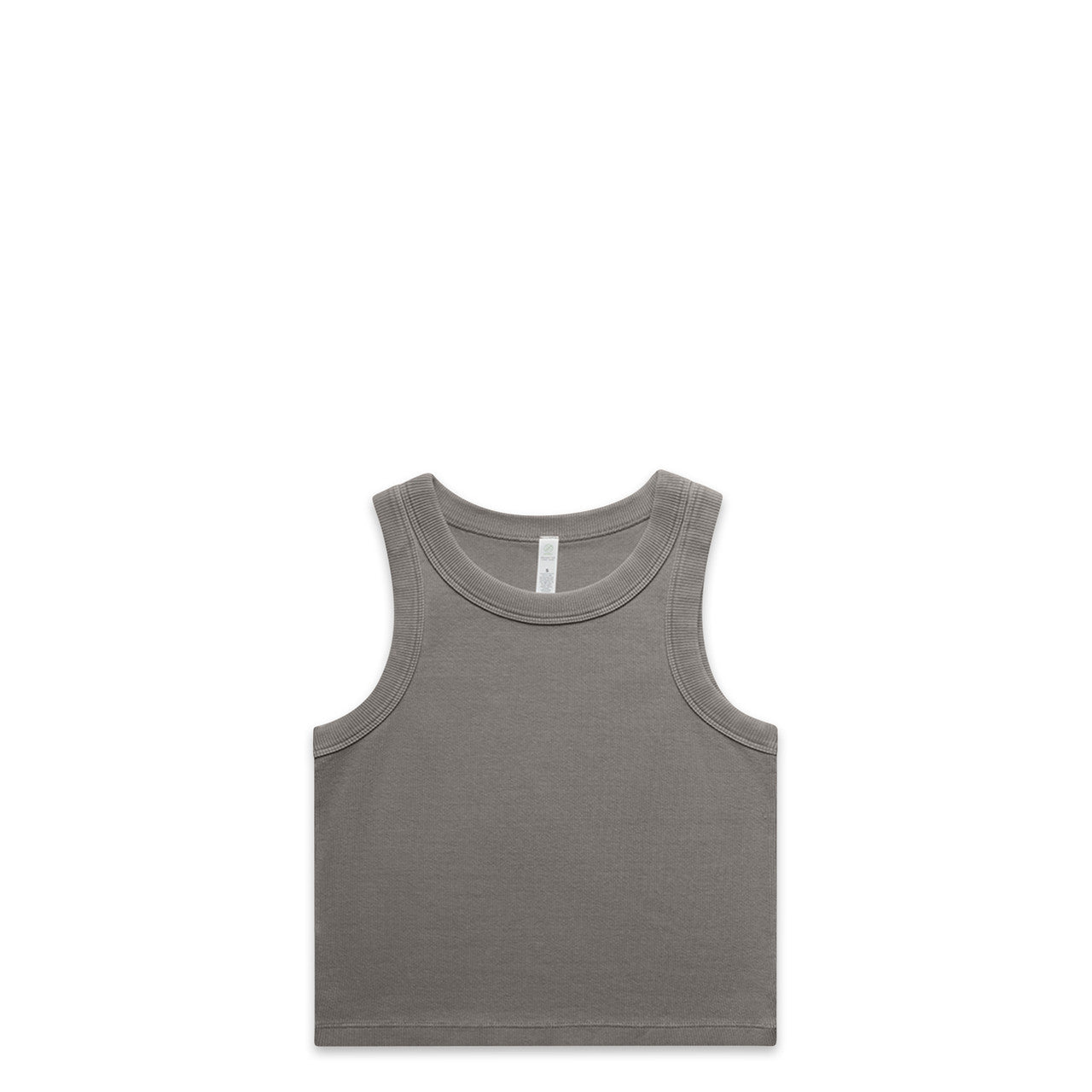 Women's Faded Organic Rib Crop Tank