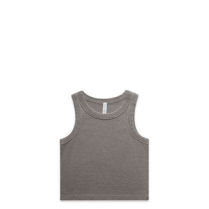Women's Faded Organic Rib Crop Tank
