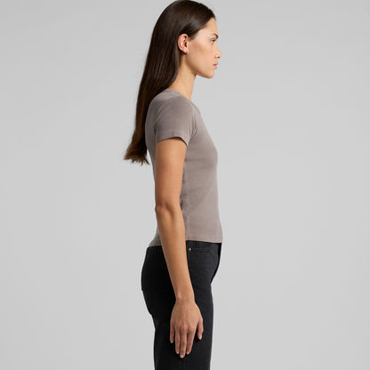 Women's Faded Organic Rib Tee Side