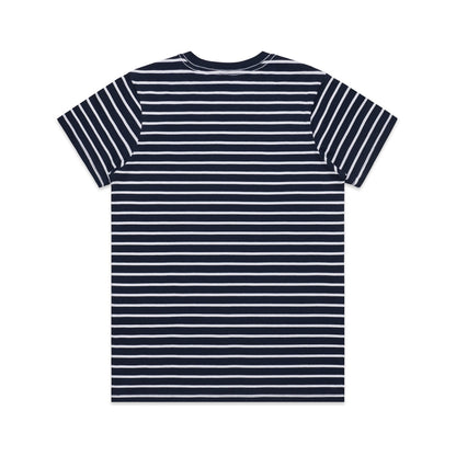 Women's Maple Stripe Tee Navy/White - Back