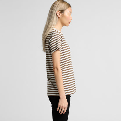 Women's Maple Stripe Tee Side