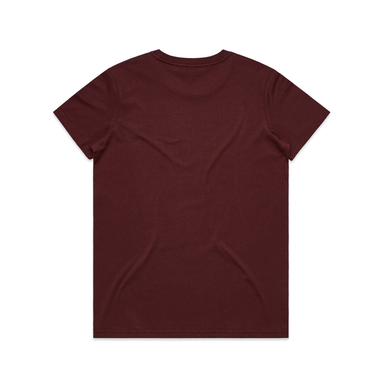 Women's Basic Tee Burgundy - Back