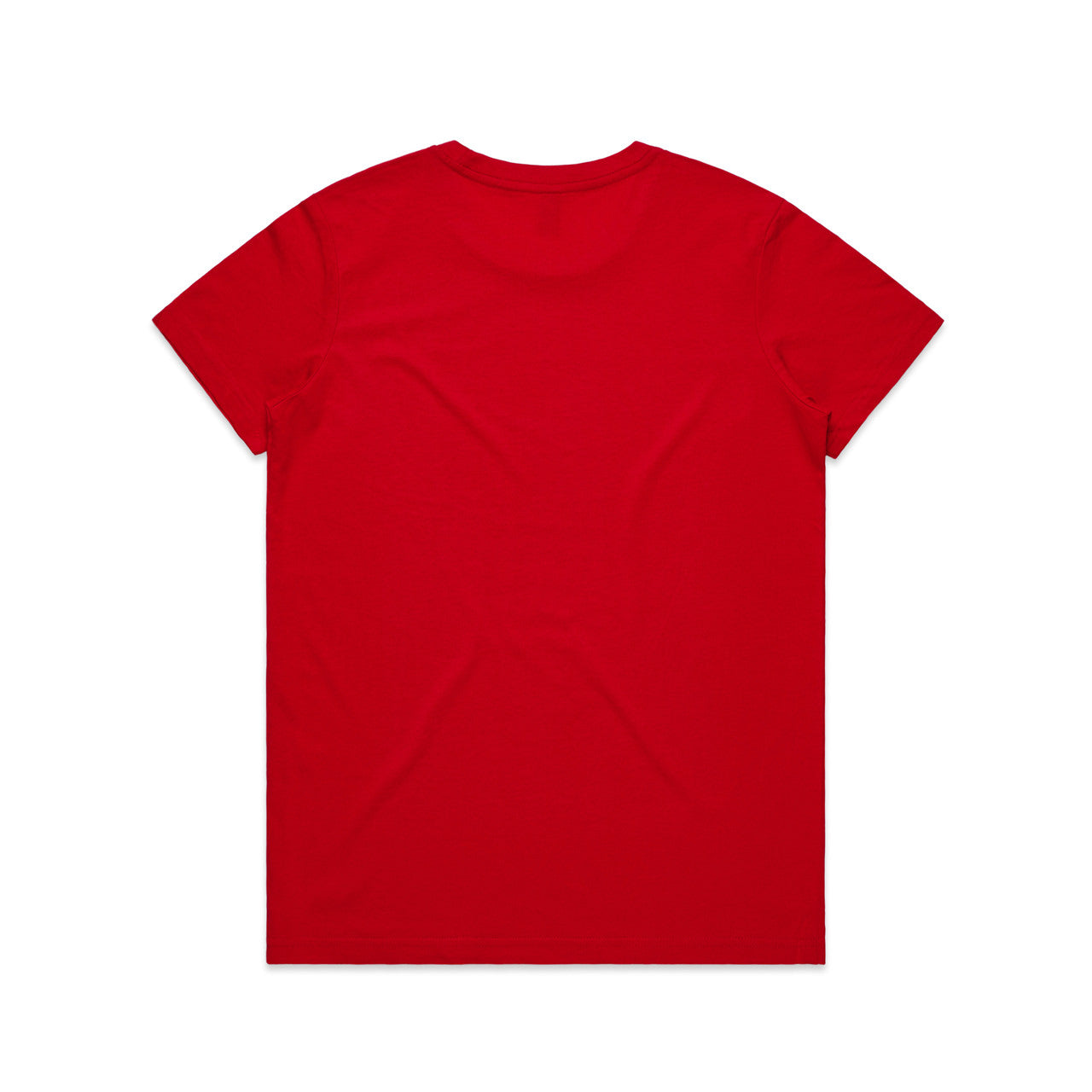 Women's Basic Tee Red - Back