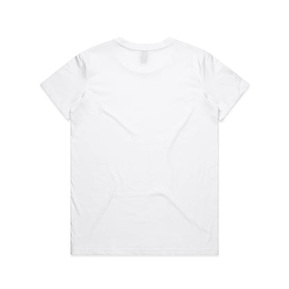 Women's Basic Tee White - Back