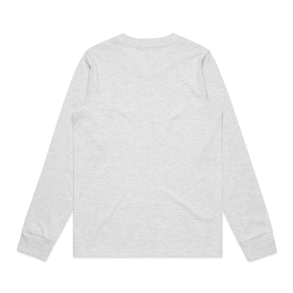 Women's Dice L/S Tee Ash Heather - Back