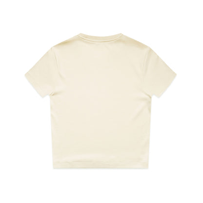 Women's Mini Tee Ecru - Back
