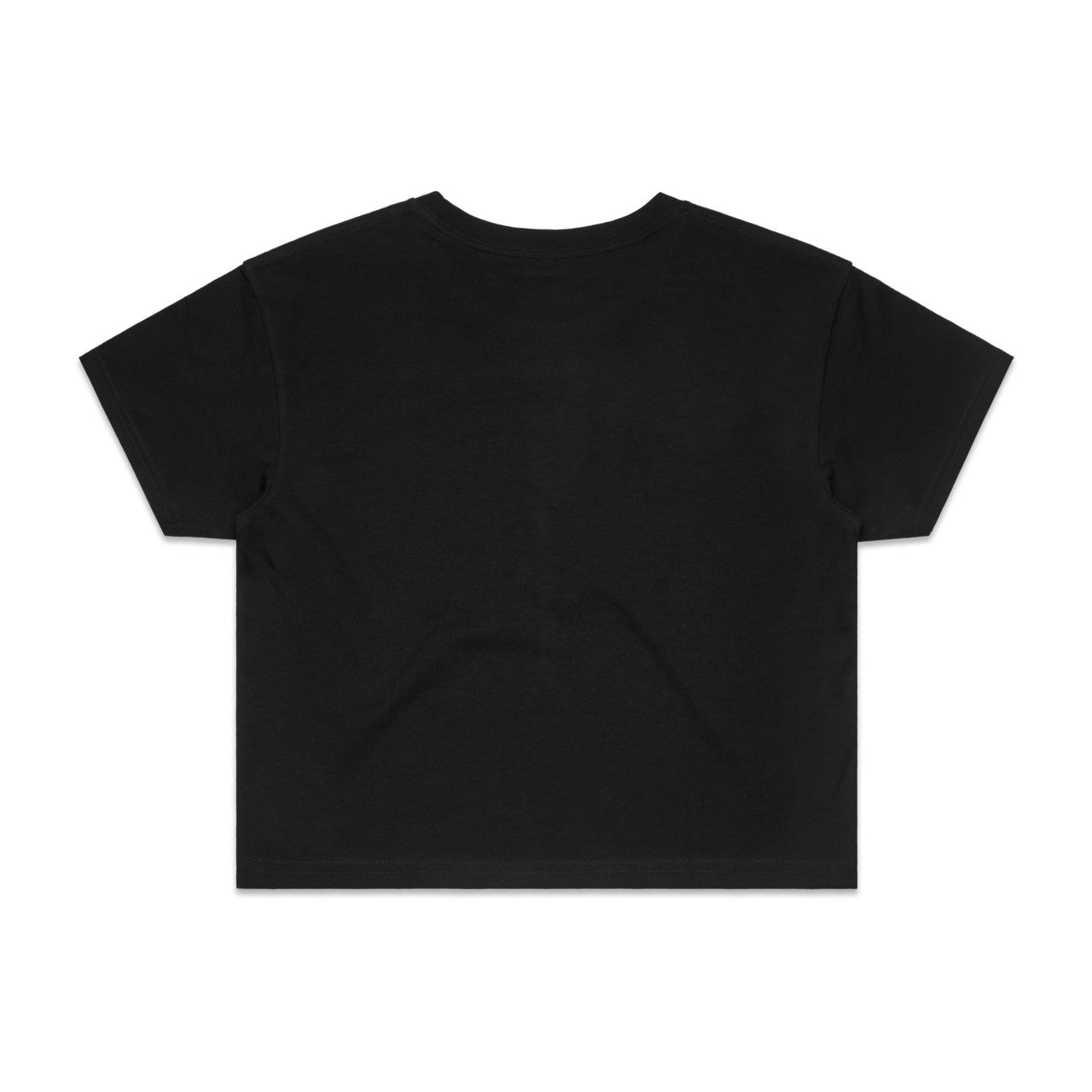 Women's Crop Tee Black - Back