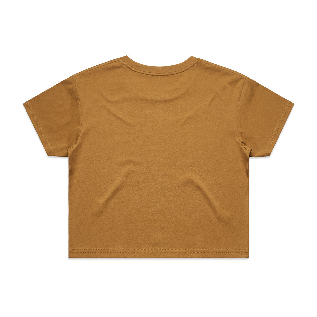 Women's Crop Tee Camel - Back