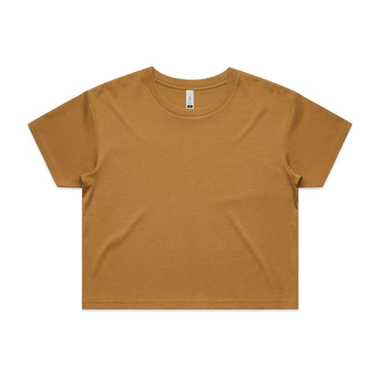 Women's Crop Tee Camel
