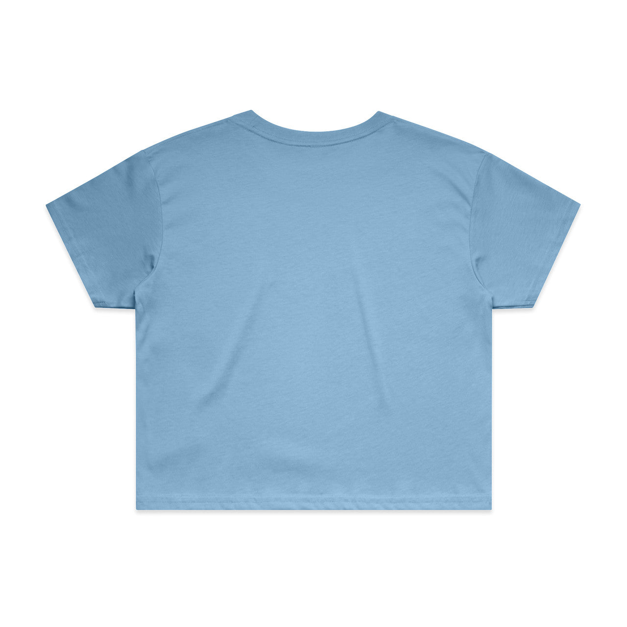 Women's Crop Tee Carolina Blue - Back