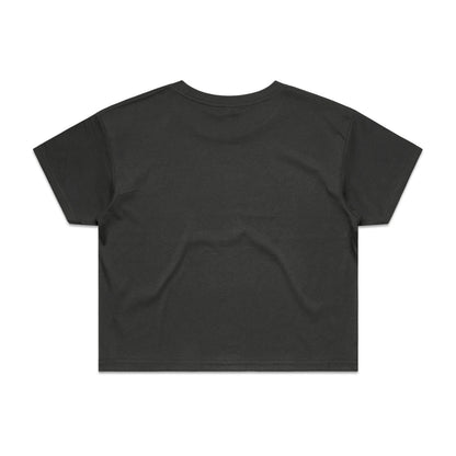 Women's Crop Tee Coal - Back