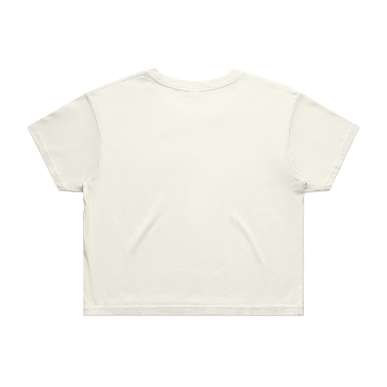 Women's Crop Tee Ecru - Back